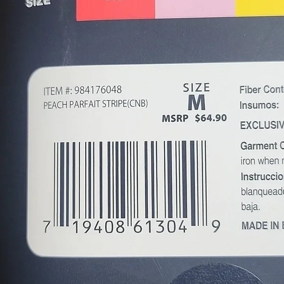 Gap Ladies Sleep Set (Crew Neck & Full Length Pant), Peach Parfait, Size Medium - Picture 5 of 5